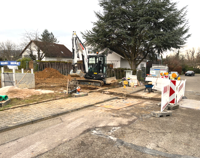 Neubau B�hmerwaldstra�e Karlsruhe Gr�nwettersbach